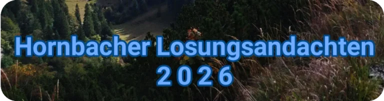 Losungsandacht für Donnerstag, 08.01.2026